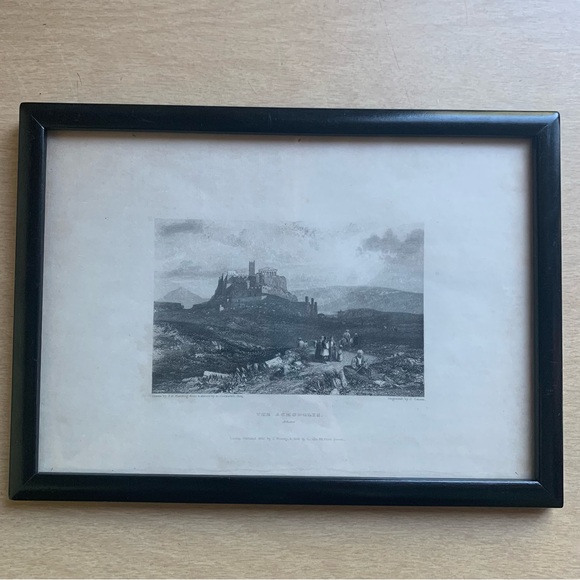 Frame Engraving. THE ACROPOLIS. ATHENS. H. D. Harding Engraved by J. Cousen